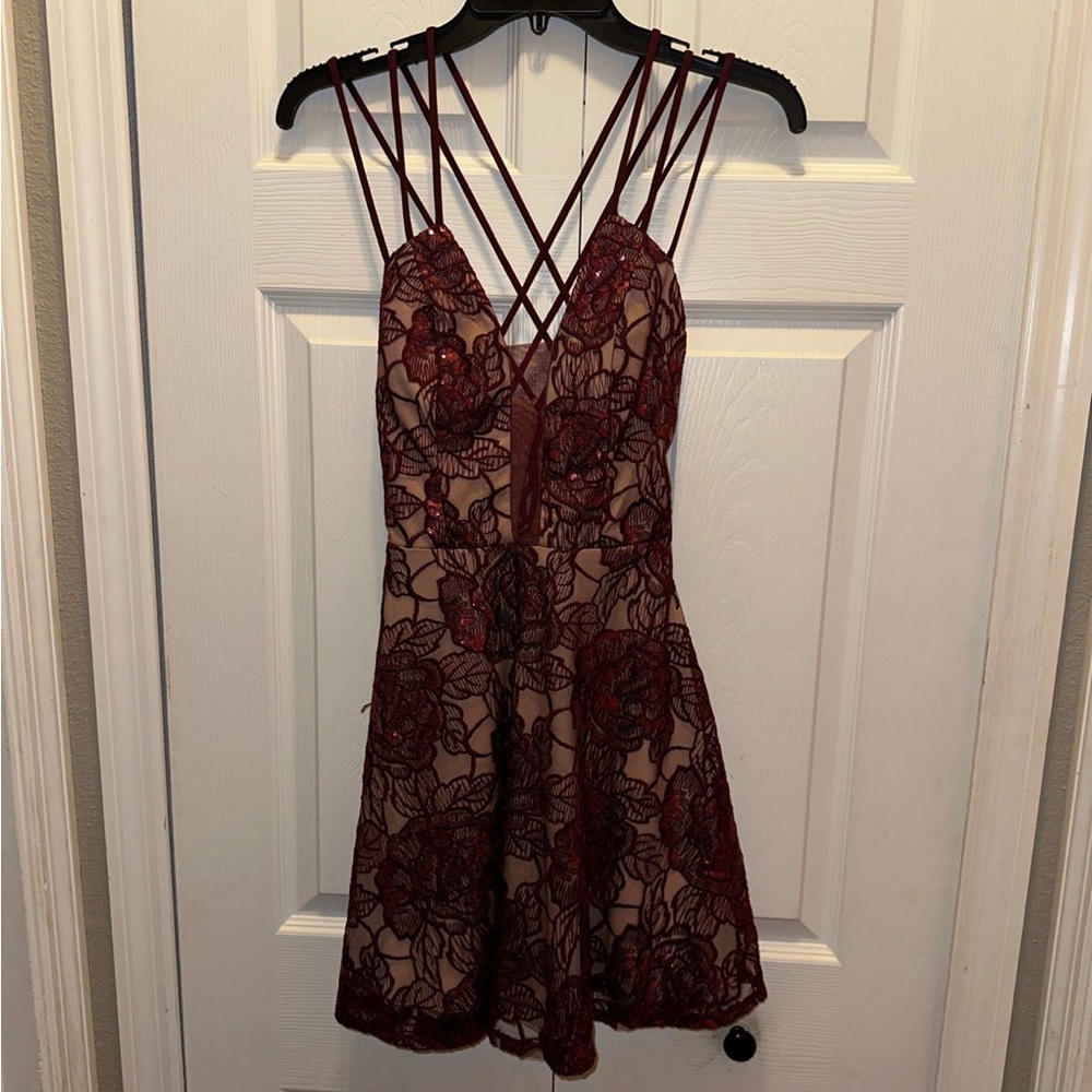 Women’s size 3/4 maroon cocktail dress or Homecoming dress